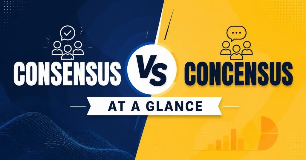Consensus Vs Concensus At A Glance
