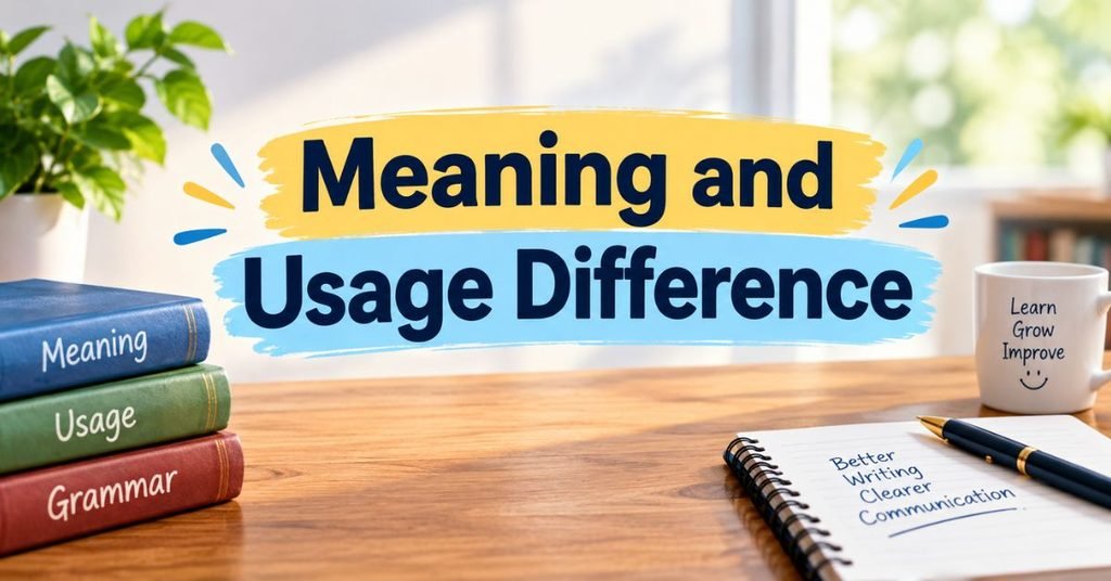 Meaning and Usage Difference (2)