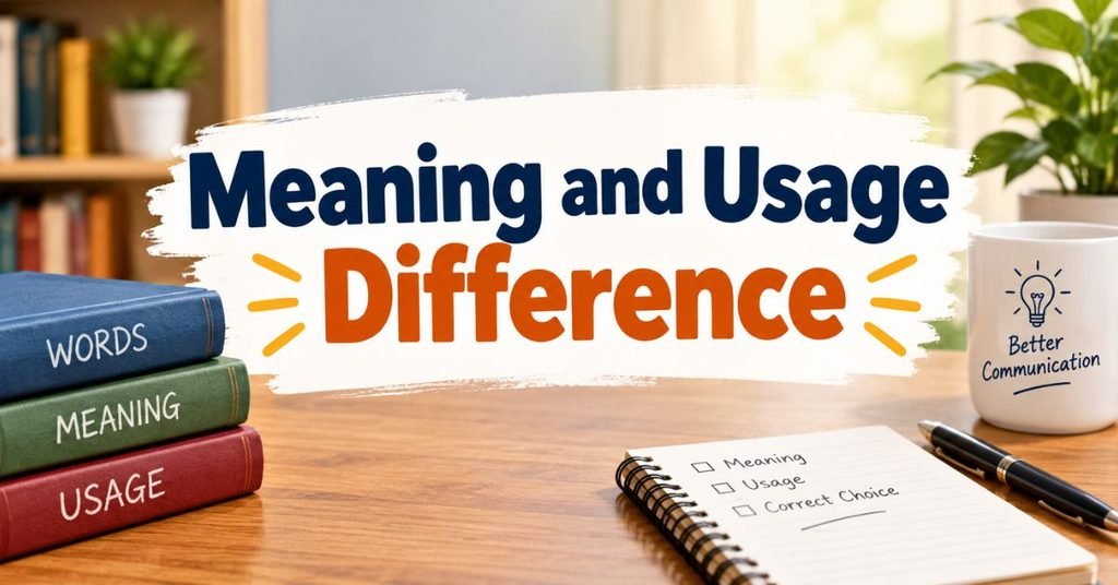 Meaning and Usage Difference (3)