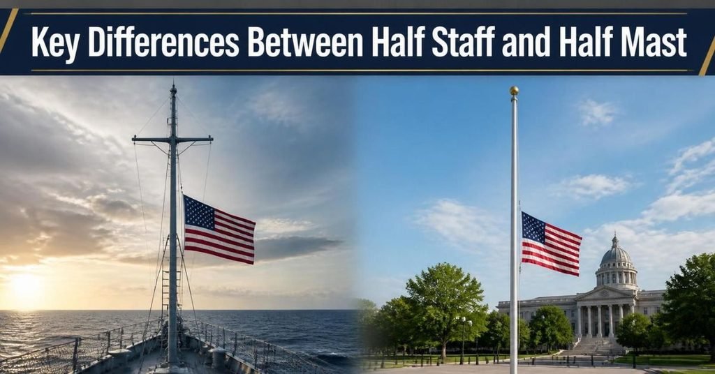 Key Differences Between Half Staff and Half Mast