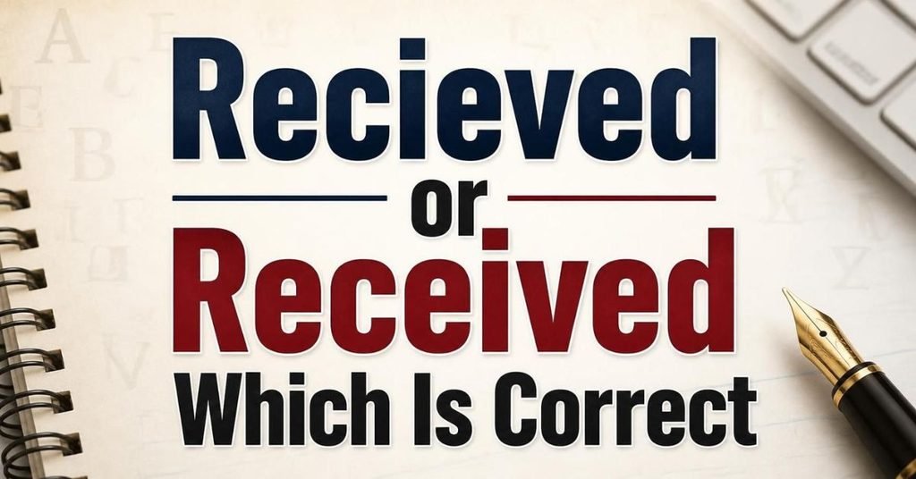 _ Recieved or Received Which Is Correct